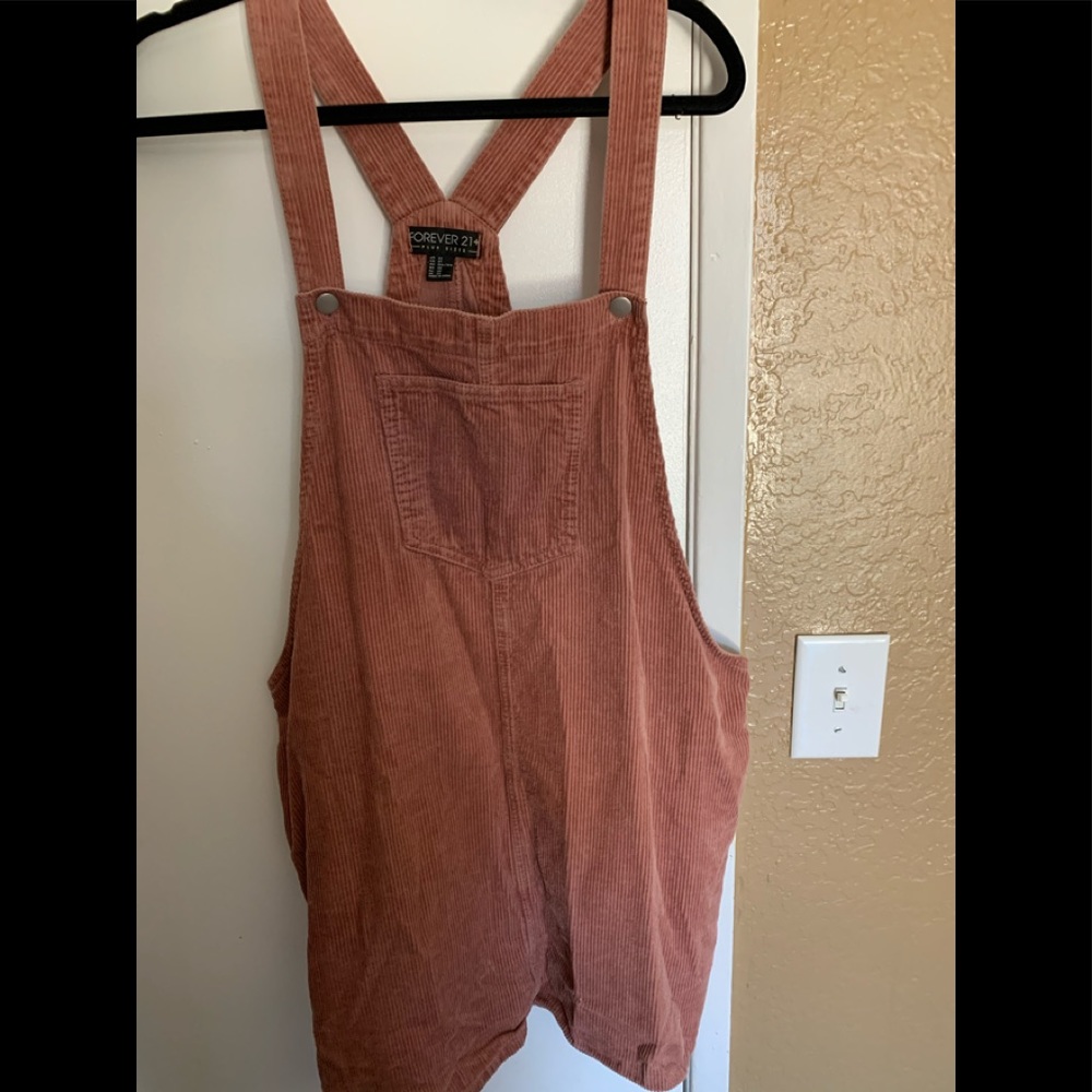 Corduroy overall style skirt